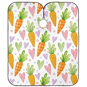 Haar Snijden Cape Aquarel Wortelen En Harten Kapper Schort Antistatische Kappers Jurk Vlekbestendig Kappers Salon Cape Voor Mannen Kapsel Kleurplaten