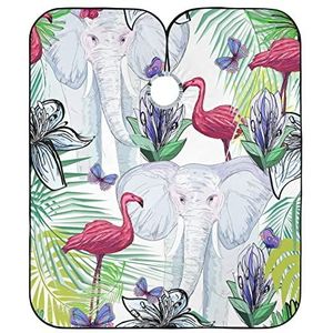 Kapper Cape Afrikaanse Dieren En Tropische Bladeren Kappers Salon Cape Professionele Kapper Schort Cape Verstelbare Kappers Schort Voor Knippen Kapsel Kids