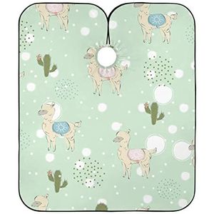 Kappers Leuke Alpaca's Kapper Cape Doek Verstelbare Kappers Schort Vlekbestendig Kapsel Cape Voor Mannen Haar Snijden Familie
