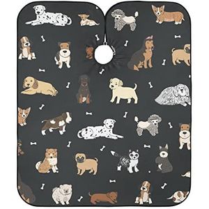 Kapsel Cape Honden Kappers Jurk Gepersonaliseerde Kapper Kapper Cape Waterdichte Salon Cape Voor Mannen Kapper Kleurplaten