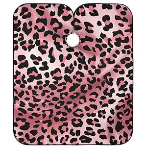 Kappersjurk Roze Luipaard Kapper Schort Cape Antistatische Kapsel Schort Jurk Gepersonaliseerde Haar Knipjurk Voor Knippen Kappers Vrouwen