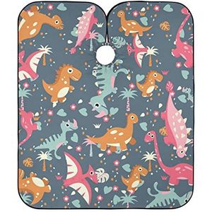 Kapper Kapsel Cape Cartoon Dinosaurussen Kapper Schort Professionele Haar Snijden Toga Antistatische Kappers Cape Voor Vrouwen Kleurplaten Familie