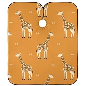 Volledige Lengte Cape Giraffen Dier Kappers Schort Verstelbare Salon Jassen Anti-Statische Kapper Cape Voor Coloring Styling Kapsel