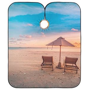 Kapper Schort Vreedzame Strand Kapper Jurk Unisex Kappers Jurk Vlekbestendig Styling Capes Voor Mannen Kapper Vrouwen