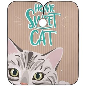 Haar Snijden Schort Leuke Kat Kappers Schort Vlekbestendig Salon Cape Waterdichte Kapper Cape Voor Kleurplaten Kinderen Familie