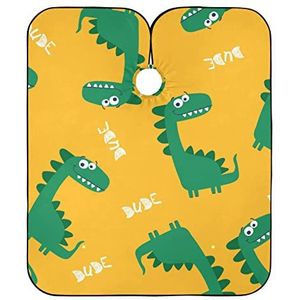 Schattige dinosaurus kappersschort gepersonaliseerde kapperscape verstelbare haarcape voor salon kinderen kappers