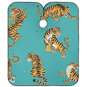 Kapper Kapper Cape Leuke Tijgers Kapper Schort Waterdichte Kappers Jurk Unisex Schort Voor Mannen Kapper Familie