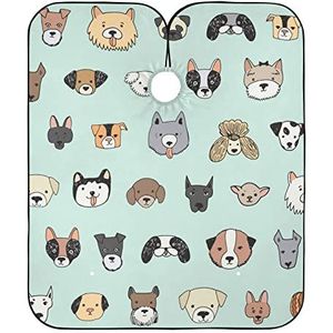 Kapsel Cape Grappige Cartoon Hond Gezicht Salon Jassen Professionele Kapper Cape Doek Vlekbestendig Kappers Cape Voor Kinderen Kids Styling