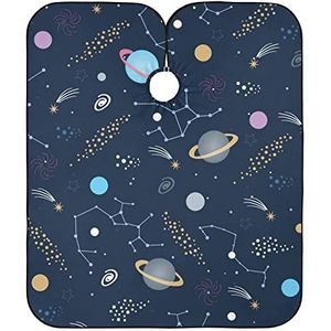 Kappers Salon Cape Planet And Star Sky Kappersjurk Gepersonaliseerde Kapper Kapper Cape Verstelbare Kappers Jurk Voor Kapper Mannen Styling