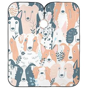 Kapper Schort Leuke Honden Haar Snijden Cape Gepersonaliseerde Styling Capes Unisex Kappers Schort Voor Styling Kleurplaten Salon