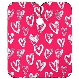 Kapper Kapper Cape Roze Harten Salon Cape Waterdichte Kappers Gepersonaliseerde Styling Capes Voor Vrouwen Snijden Styling