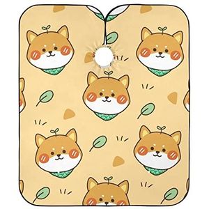 Haar Knipjurk Leuke Shiba Inu Kappers Schort Waterdichte Kappers Toga Anti-Statische Kappers Salon Cape Voor Mannen Vrouwen Kappers