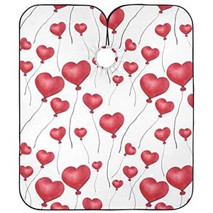 Salon Cape Hart Ballon Haar Knipjurk Waterdichte Kappers Schort Unisex Kapper Schort Voor Kleuren Mannen Salon