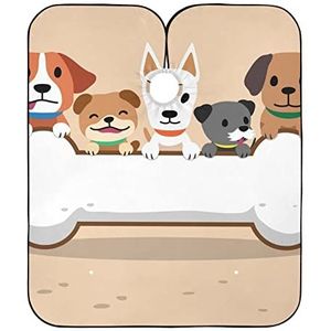 Kapper Cape Doek Cartoon Hond Met Grote Bone Haar Snijden Jurk Professionele Kapsel Schort Jurk Waterdichte Salon Cape Voor Salon Vrouwen Familie
