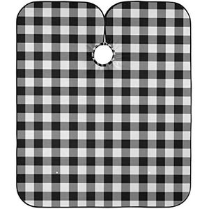 Kapper Schort Buffalo Zwart-Wit Plaid Kapper Jurk Gepersonaliseerde Haar Snijden Jurk Verstelbare Salon Cape Voor Kapper Styling Kappers