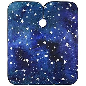 Kappers Schort Sterren Aquarel Opvouwbare Haar Cape Draagbare Kapper Schort Kapper Capes Voor Woonkamer Kappers Kapsel