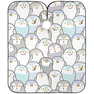 Kappers Cape Cartoon Pinguïn Kappers Toga Anti-Statische Haar Snijden Toga Professionele Kappers Toga Voor Styling Familie Salon