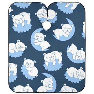 Kappers Salon Cape Leuke Slapen Beer Kapsel Cape Anti-Statische Kappers Vlekbestendig Haar Snijden Cape Voor Styling Vrouwen Kinderen