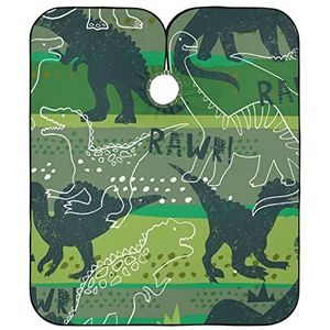 Kappers Cape Dinosaurussen Haar Snijden Schort Unisex Kappers Jurk Vlekbestendig Kapsel Schort Jurk Voor Mannen Kapsel Kapper