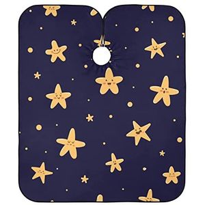 Kapper Kapper Cape Leuke Cartoon Sterren Schort Gepersonaliseerde Kapper Cape Professionele Kapper Kapper Cape Voor Kapper Kleurplaten Styling