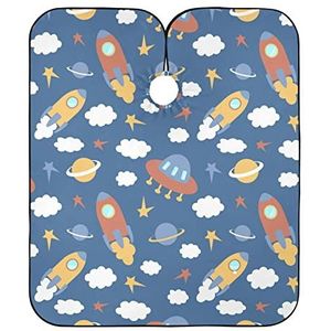 Styling Capes Ruimte Raket Kapsel Schort Jurk Antistatische Kapper Jurk Waterdichte Kappers Schort Voor Knippen Kappers Kapsel