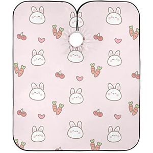 Kapper Jurk Leuke Konijn Gezicht En Wortel Kapper Cape Doek Verstelbare Haar Snijden Jurk Gepersonaliseerde Kappers Jurk Voor Kapper Kappers Kapper