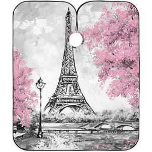 Haar Snijden Toga Eiffeltoren Salon Jassen Verstelbare Salon Cape Vlekbestendig Kappers Voor Kinderen Haar Knippen Salon