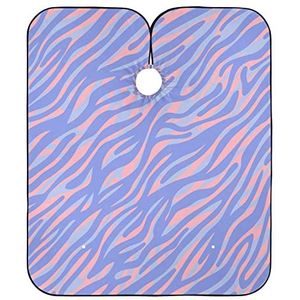 Kappers Schort Roze Zebra Strepen Kappers Salon Cape Verstelbare Haar Snijden Cape Gepersonaliseerde Styling Capes Voor Kinderen Styling Snijden