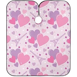 Haar Snijden Toga Eiffeltoren En Hart Salon Jassen Verstelbare Haar Snijden Schort Professionele Kappers Cape Voor Kappers Kappers Kapsel Haar Knippen