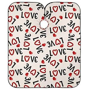Kappersschort Liefde En Liefdes Dag Kappersjurk Verstelbare Kappersjurk Waterdichte Haar Snijschort Voor Styling Kappers Kapper Kapper Kapper