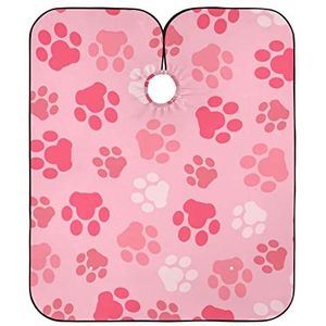 Kapsel Cape Roze Hond Poot Salon Cape Waterdichte Kappers Gown Unisex Kapper Kapper Cape Voor Vrouwen Kleursalon