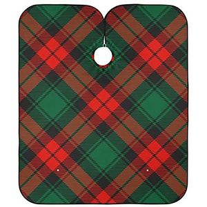 Kapsel Schort Jurk Kerst Rode Plaid Kapper Kapper Cape Verstelbare Haar Knipjurk Waterdichte Kappers Jurk Voor Kleurplaten Kinderen Salon