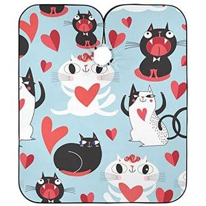 Kapper Jurk Grappige Katten Kapper Cape Doek Verstelbare Kappers Jurk Gepersonaliseerde Haar Snijden Toga Voor Salon Kleurplaten Mannen