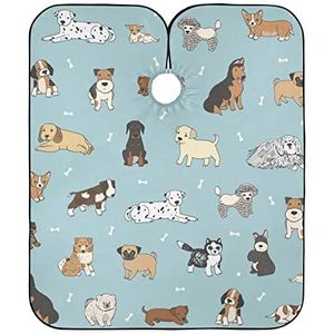 Kappers Cape Verschillende Soorten Puppies Haar Knipjurk Verstelbare Kappers Schort Gepersonaliseerde Salon Jassen Voor Salon Kleuring Haar Knippen