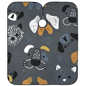 Styling Capes Honden Gezichten Kapper Schort Cape Waterdichte Kappers Schort Unisex Kapper Cape Doek Voor Kleuren Snijden Salon