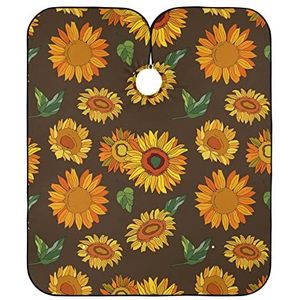 Kappersschort Zonnebloemen Met Bladeren Kappersjurk Waterdichte Salon Cape Verstelbare Kapper Schort Voor Familie Kapper Kapper Kapper