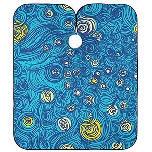 Salon Cape Prachtige Ster Schilderen Haar Snijden Toga Antistatische Haar Snijden Schort Verstelbare Kappers Cape Voor Salon Styling Vrouwen