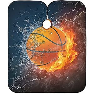 Kappers Basketbal Water Fire Kappers Cape Professionele Schort Antistatische Haar Snijden Cape Voor Salon Mannen Kapsel