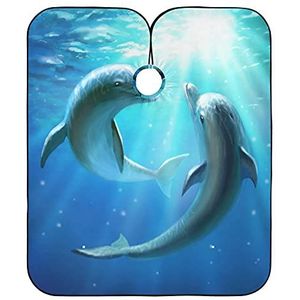 Kapper Kapper Cape Dolfijn Kapper Schort Cape Waterdichte Kapper Schort Verstelbare Haar Snijden Schort Voor Kleuren Kapper Mannen