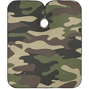 Kapper Jurk Groen Bruin Camouflage Kappers Jurk Verstelbare Haar Snijden Cape Gepersonaliseerde Kappers Salon Cape Voor Mannen Vrouwen Kapsel