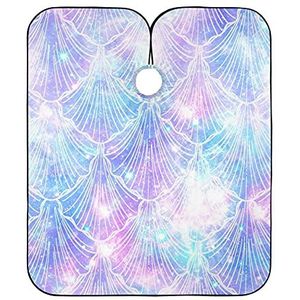 Kappers Cape Mer-Maid Galaxy Print Kapper Jurk Vlekbestendig Schort Gepersonaliseerde Kapper Kapper Cape Voor Haar Knippen Kapper Kleur