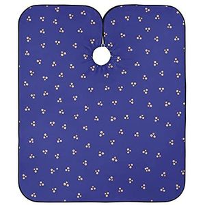 Styling Capes Indigo Paars Kleine Gestreepte Cirkels Volledige Lengte Cape Verstelbare Kappers Cape Gepersonaliseerde Kappers Schort Voor Mannen Kleursalon