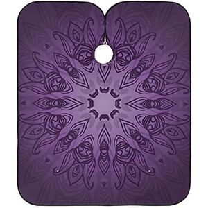 Kappersjurk, paarse mandala, kappersschort, vlekbestendig, kapsel, gepersonaliseerde saloncape voor salon, kinderen, vrouwen