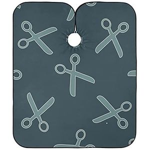 Salon Cape Schaar Blauwe Achtergrond Kappers Cape Gepersonaliseerde Kapsel Schort Jurk Vlekbestendig Haar Snijden Toga Voor Salon Haar Snijden Kinderen