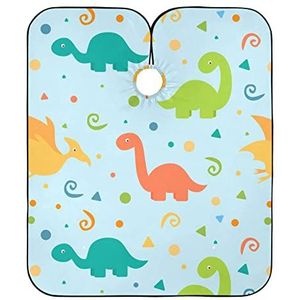 Kapper Jurk Kleurrijke Dinosaurus Aquarel Verf Kappers Salon Cape Antistatische Kapper Schort Waterdicht Haar Snijden Schort Voor Snijden Vrouwen Kapper