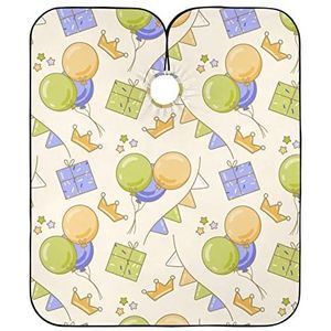 Kappersschort Patroon Van Viering Kapper Cape Antistatische Kapper Schort Verstelbare Haar Snijden Schort Voor Kapper Salon Vrouwen