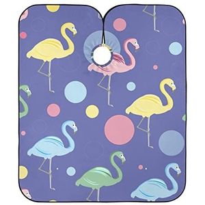 Haar Knippen Schort Flamingo's Salon Cape Antistatische Kappers Jurk Gepersonaliseerde Schort Voor Kinderen Kappers Vrouwen