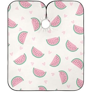 Kappers Cape Leuke Watermeloen Aquarel Verf Kappers Vlekbestendig Haar Snijden Jurk Waterdichte Volledige Lengte Cape Voor Kleurplaten Kids Vrouwen