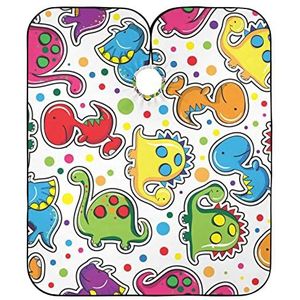 Kapper Kapper Cape Leuke Dinosaurus Aquarel Verf Volledige Lengte Cape Antistatische Salon Cape Gepersonaliseerde Kappers Jurk Voor Styling Kids Kinderen