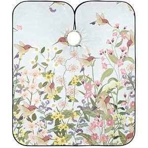 Kappers Cape Mooie Kolibrie Aquarel Verf Kapper Kapper Kapsel Cape Vlekbestendig Haar Snijden Cape Waterdichte Kappers Jurk Voor Vrouwen Haar Knippen Mannen